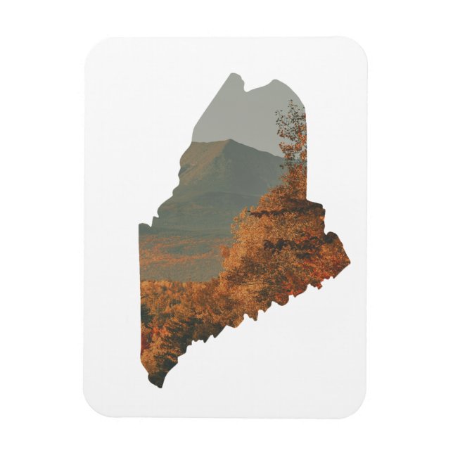 Fall Foliage on Katahdin in Maine Magnet (Vertical)
