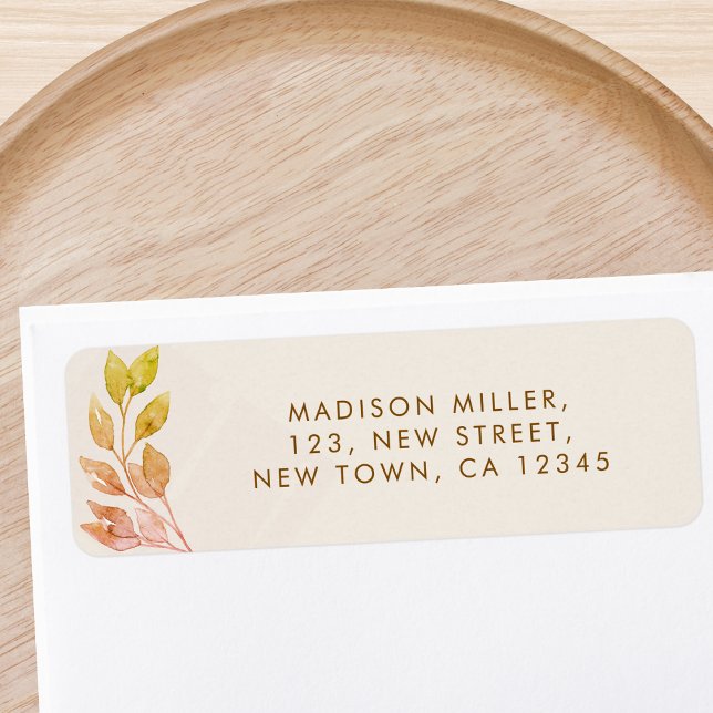 Fall Foliage Return Address Label (Creator Uploaded)