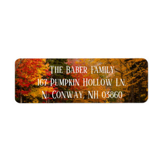 Fall Foliage Return Address Label
