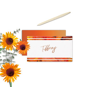 Fall Foliage Secret Gardens Place Card