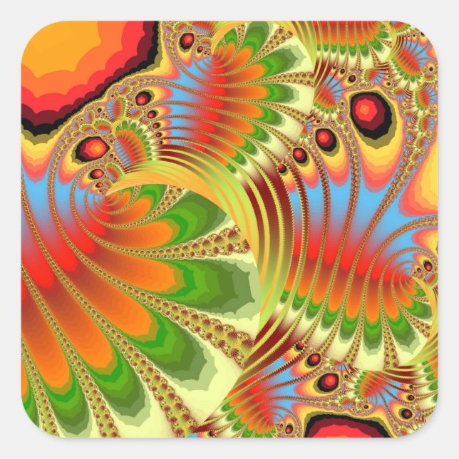 FALL FOLIAGE  ~ Stickers/Envelope Sealers Square Sticker (Front)