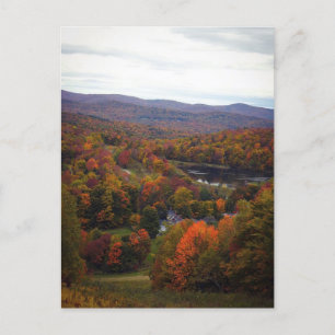 Fall Foliage Vermont Autumn Glory Scenic Postcard