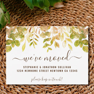 Fall Foliage We've Moved  Announcement