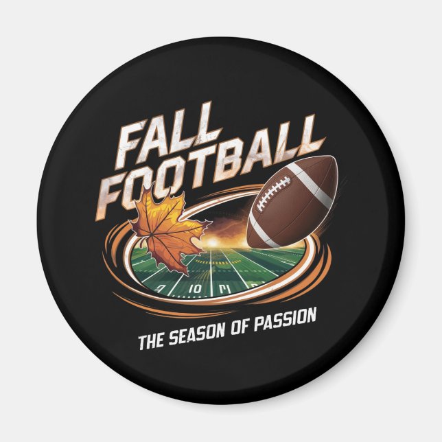 fall football magnet (Front)