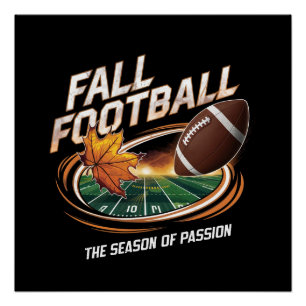 fall football poster