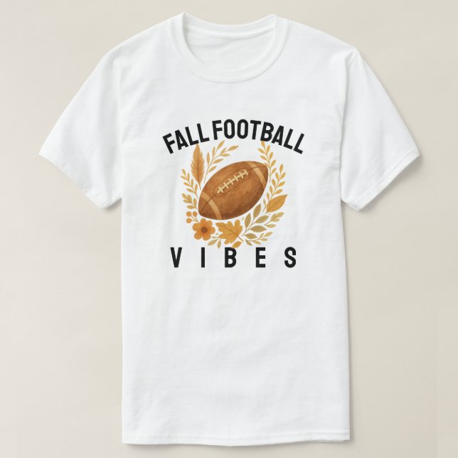 Fall Football Vibes T-Shirt (Design Front)