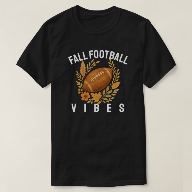 Fall Football Vibes T-Shirt (Design Front)
