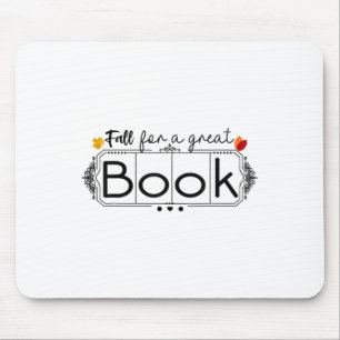 Fall For A Great Book Funny Science Reading Teache Mouse Mat