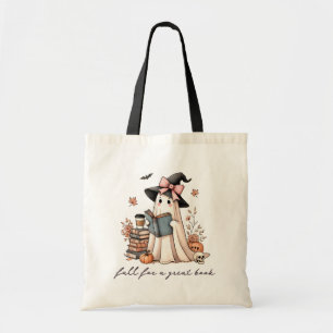 Fall For A Great Book Halloween Cute Teacher  Tote Bag