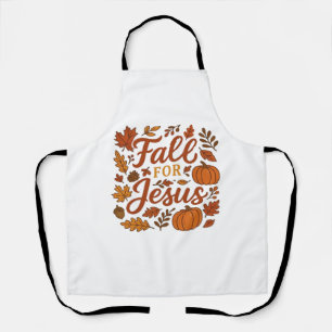 Fall For Jesus Autumn Pumpkin Christian Faith Clas Apron