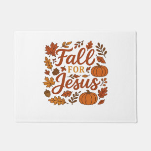 Fall For Jesus Autumn Pumpkin Christian Faith Clas Doormat