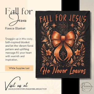 Fall for Jesus Fleece Blanket