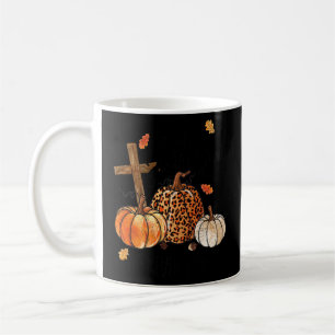 Fall For Jesus He Never Leaves Fall Autumn Christi Coffee Mug