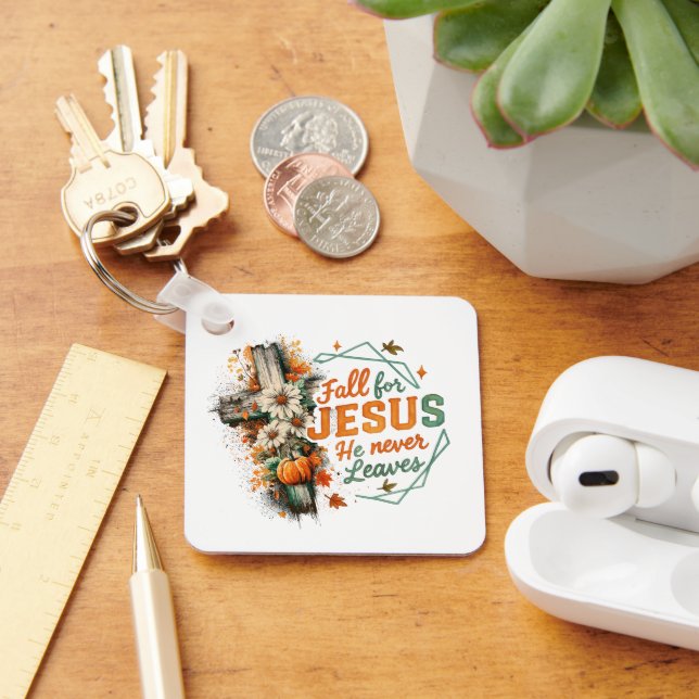 Fall For Jesus....  Key Ring (Desk)