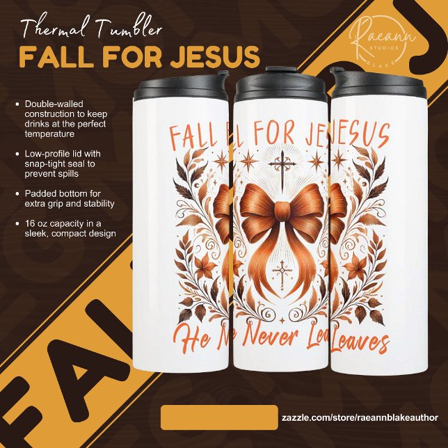 Fall for Jesus Thermal Tumbler (Creator Uploaded)