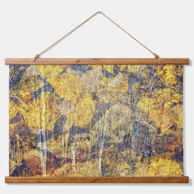 Fall Forest Abstract Hanging Tapestry (Front)