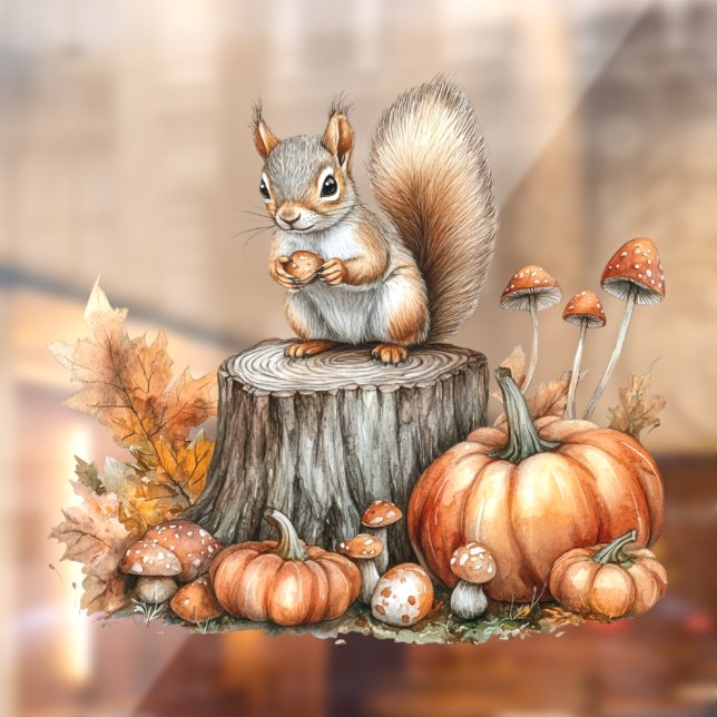 Fall Forest Animal Window Cling (Sheet 2)