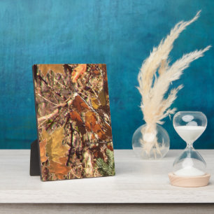 Fall Forest Bush Camouflage Plaque