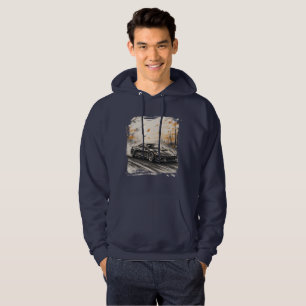 Fall Forest Drift Run   Cinematic Car Card Hoodie