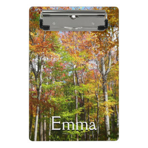 Fall Forest II Autumn Landscape Photography Mini Clipboard