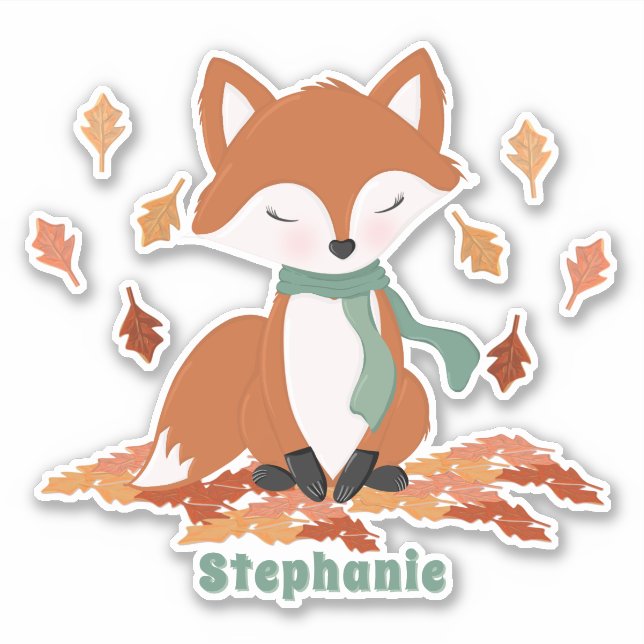 Fall Fox Woodland Birthday (Front)