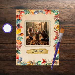 Fall Frame Scrapbook Paper