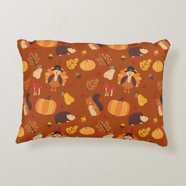 Fall Friends Decorative Cushion (Back)