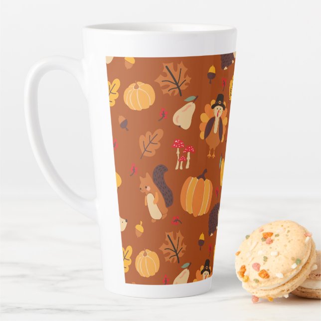 Fall Friends Latte Mug (In Situ)