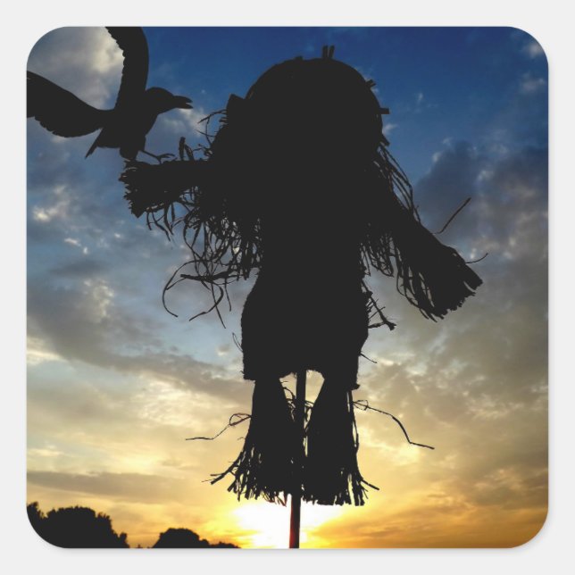 Fall Friends Square Sticker (Front)