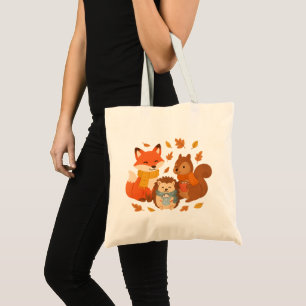 Fall Friends – Woodland Cozy Crew Tote Bag