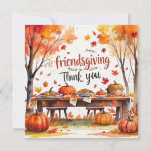 Fall Friendsgiving  Thank You Card