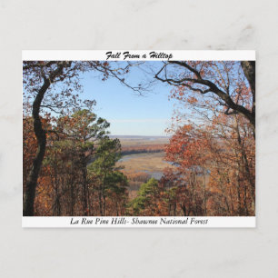Fall From a Hilltop Postcard