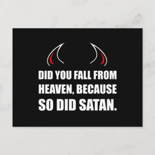 Fall From Heaven Satan Postcard