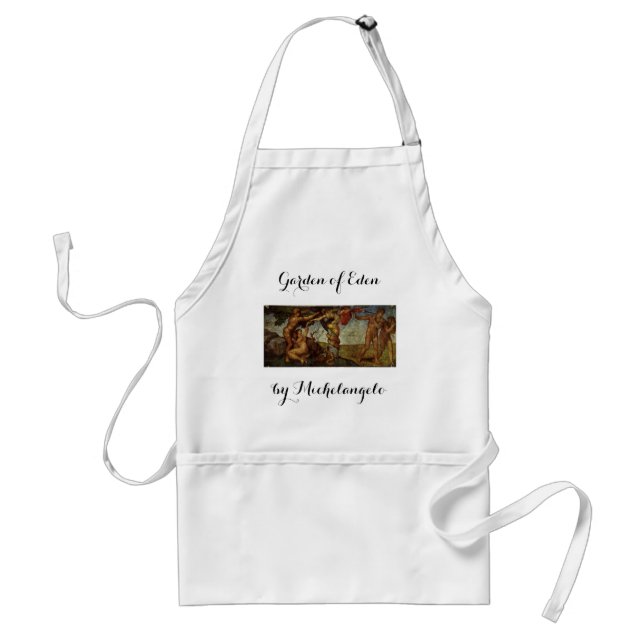 Fall from the Garden of Eden by Michelangelo Standard Apron (Front)