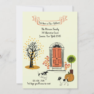 Fall Front Door Moving Announcement