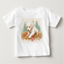 Fall Fun with a Golden Retriever Puppy