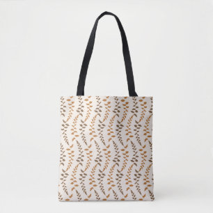 Fall Fungi and Leaves - seamless pattern. Tote Bag