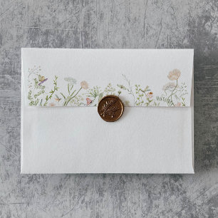 Fall Garden Wildflower Self-Addressed RSVP Envelope