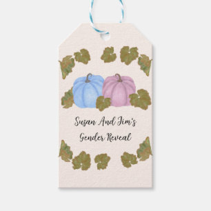 Fall Gender Reveal Little Pumpkin Theme  Gift Tags