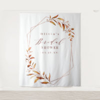 Fall Geometric Bridal Shower Photo Backdrop