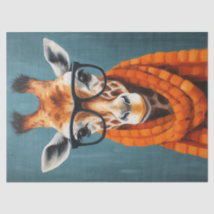 Fall Giraffe Fashionista Tissue Paper