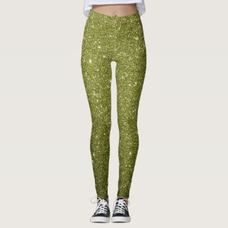Fall Glitter All-Over-Print Leggings