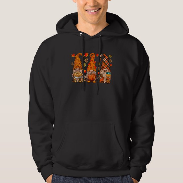 Fall Gnome  Autumn Leaves Thanksgiving Gnome Match Hoodie (Front)