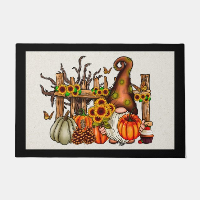 Fall Gnome Door Mat (Front)