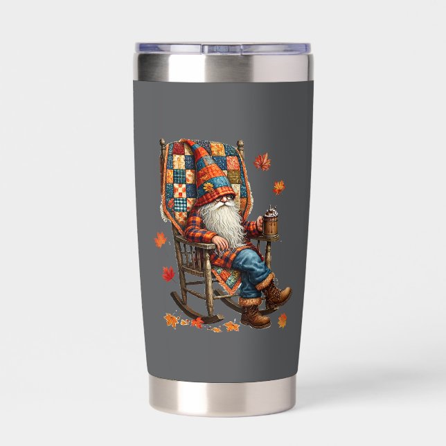 Fall Gnome Insulated Tumbler (Back)