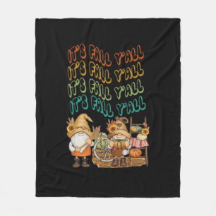 Fall Gnome With Our It’s Fall Y’all Design Fleece Blanket