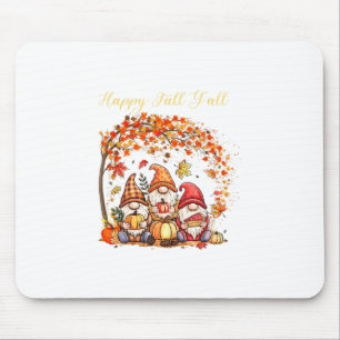 Fall Gnomes Happy Fall Yall Autumn Leaves Tree Tha Mouse Mat