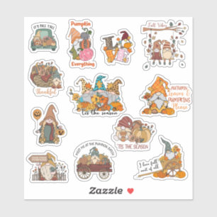Fall Gnomes Sticker Pack