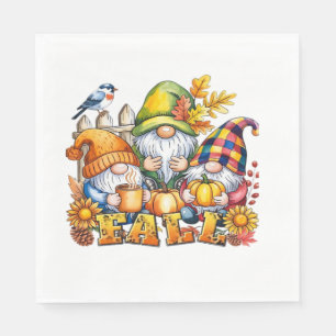 Fall Gnomes Sublimation Autumn Love Classic T-Shir Napkin