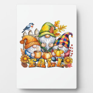 Fall Gnomes Sublimation Autumn Love Classic T-Shir Plaque
